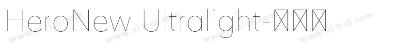 HeroNew Ultralight字体转换
